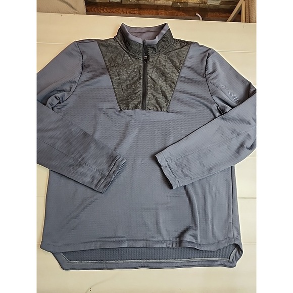 Calvin Klein Other - Calvin Klein Men's 1/4 Zip Pullover Sweater Gray Size XL Long Sleeve Mock Neck